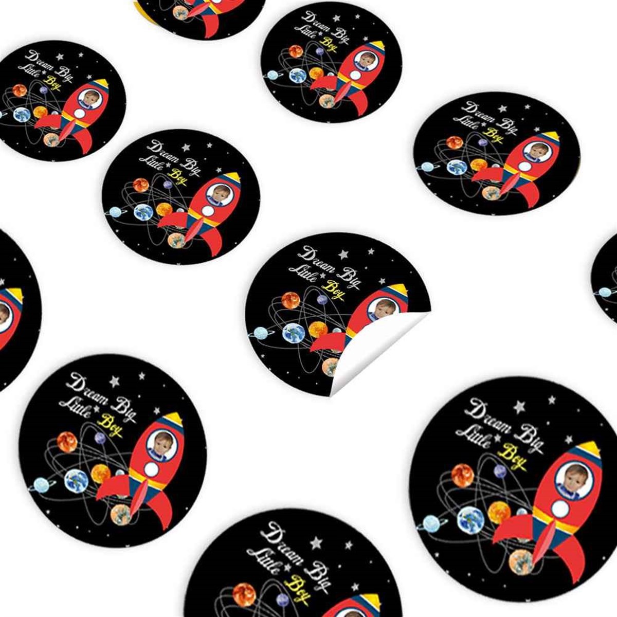 Uzay Mekiği Konsept Sticker 30 Adet 