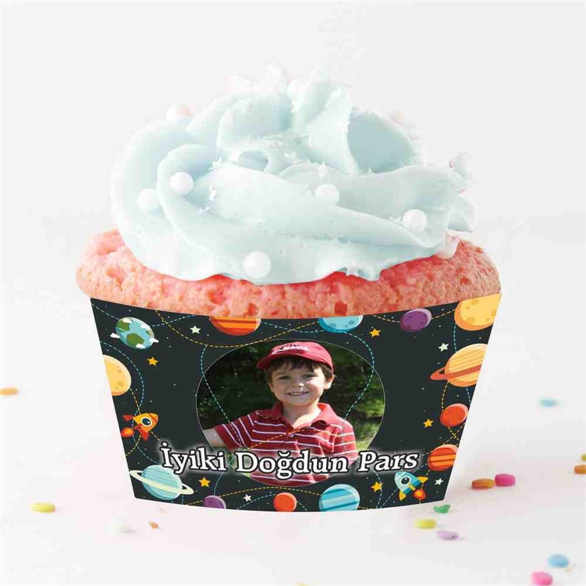 Uzay ve Gezegenler Cupcake Sargısı 