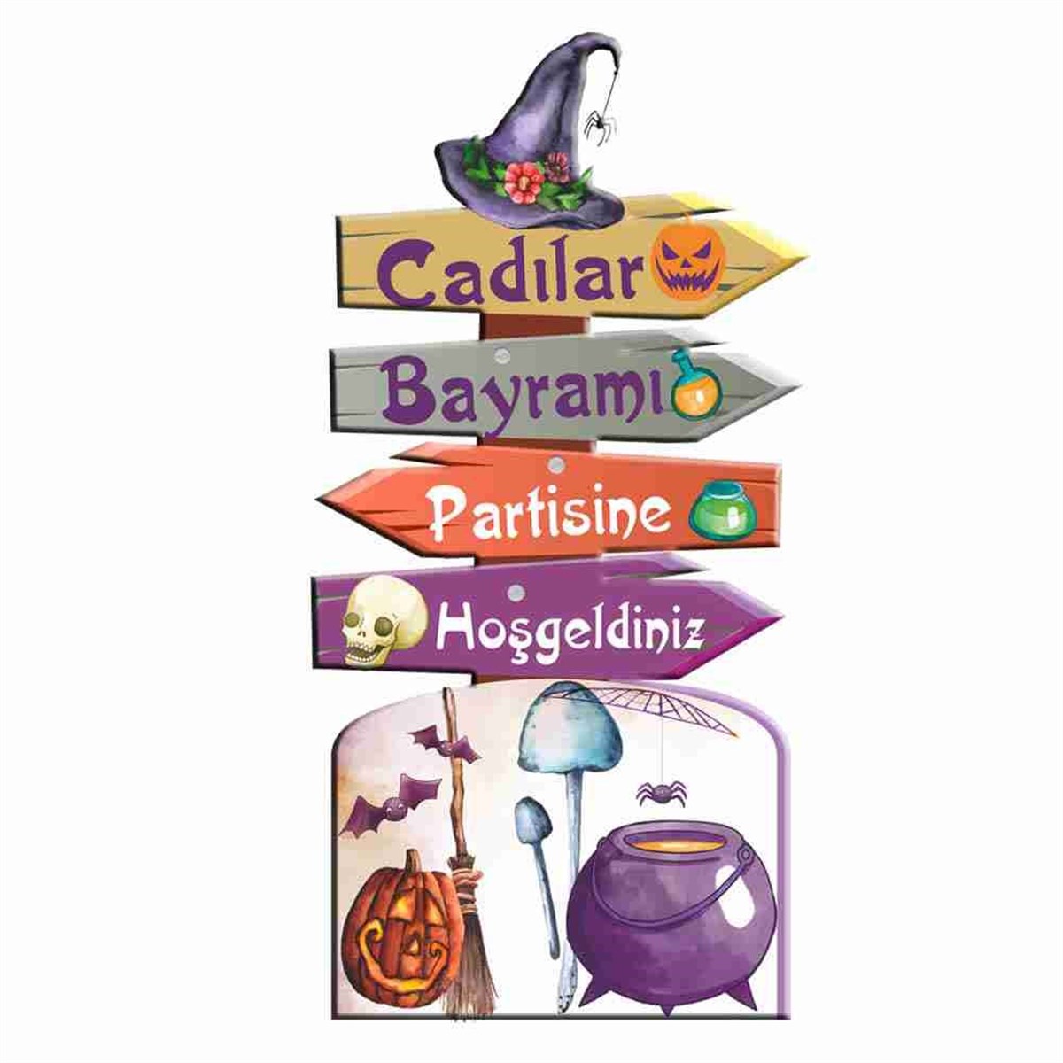 Vintage Cadılar Bayramı Organizasyon Pano 