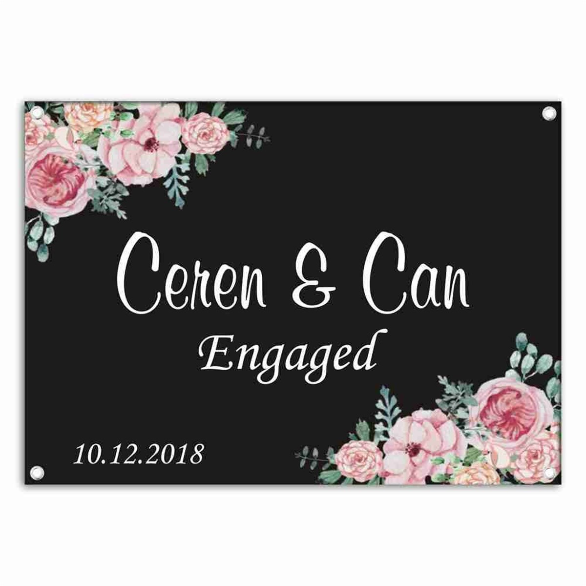 Vintage Engaged Nişan Afiş 