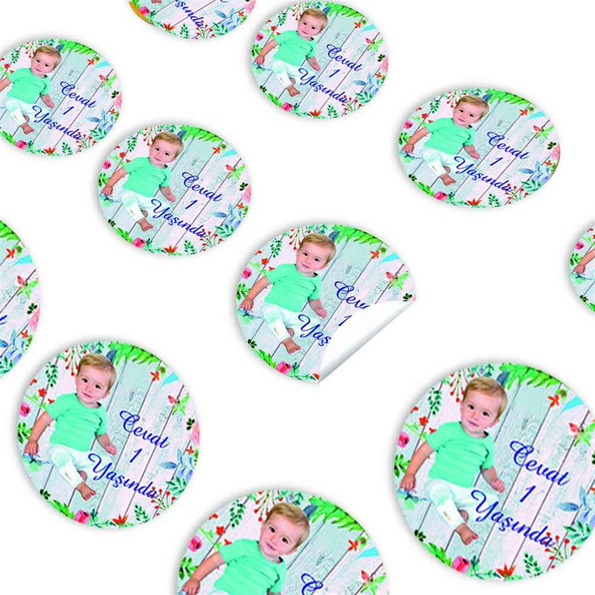 Vintage Konsept Sticker 30 Adet  