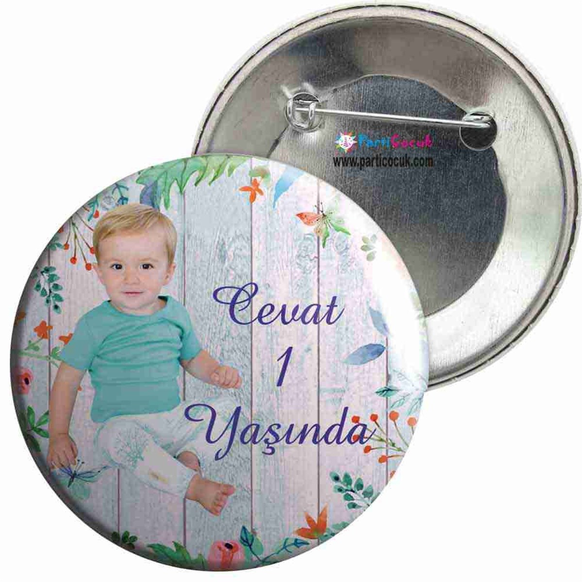 Vintage Konsepti İğneli Rozet  