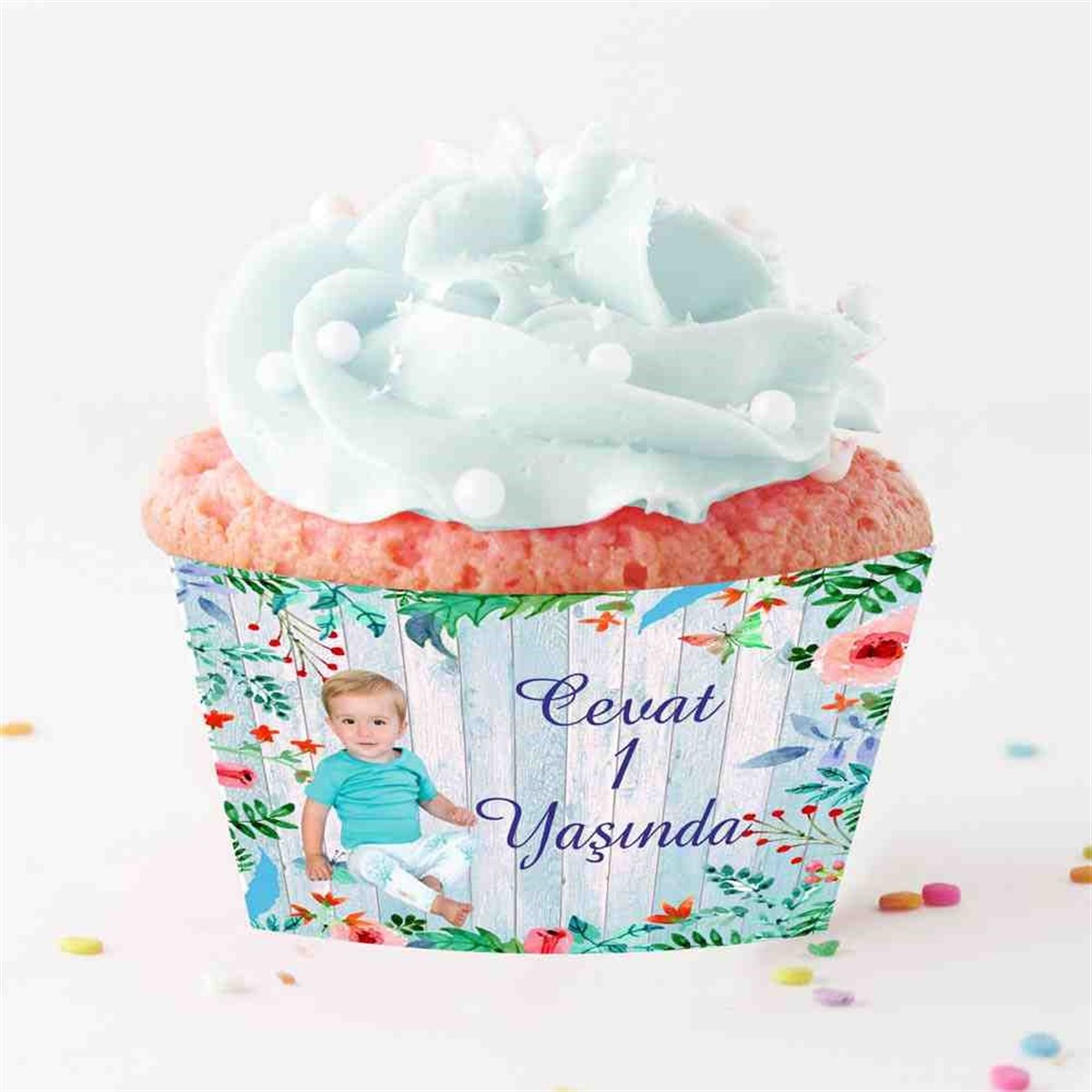 Vintage Temalı Cupcake Sargısı 