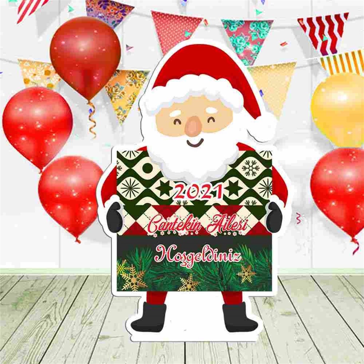 Yeni Yıl Hediyesi Figür Pano 