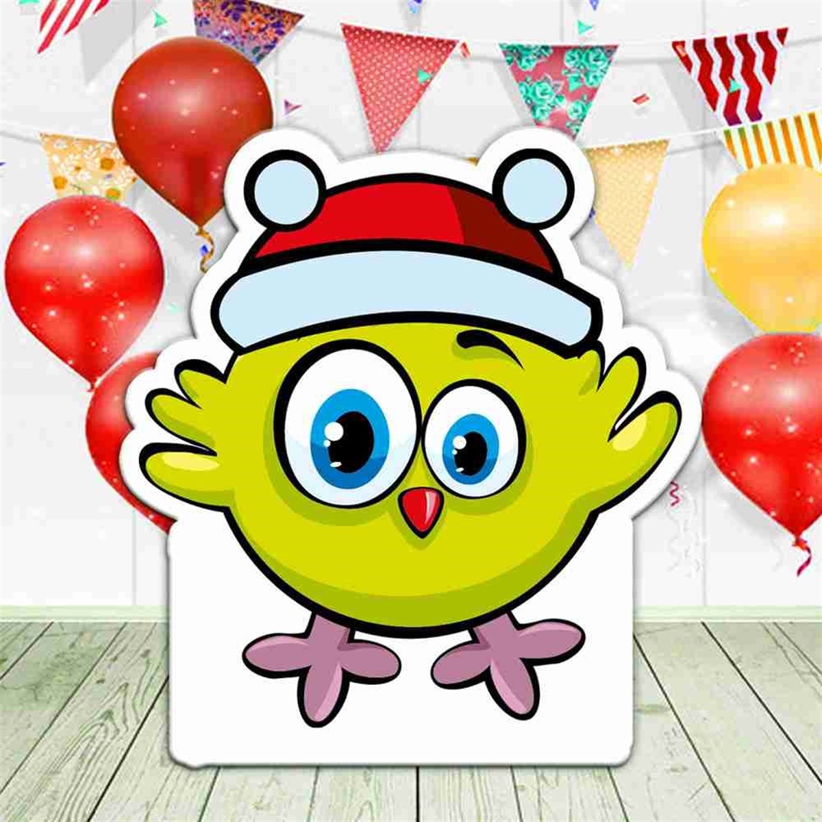 Yeni Yıl Yemeği Noel Baba Figür Pano 