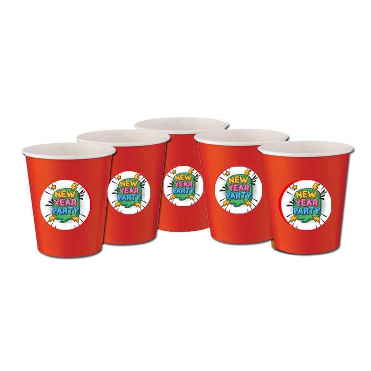 Yılbaşı Hatırası Bardak 5 Adet  