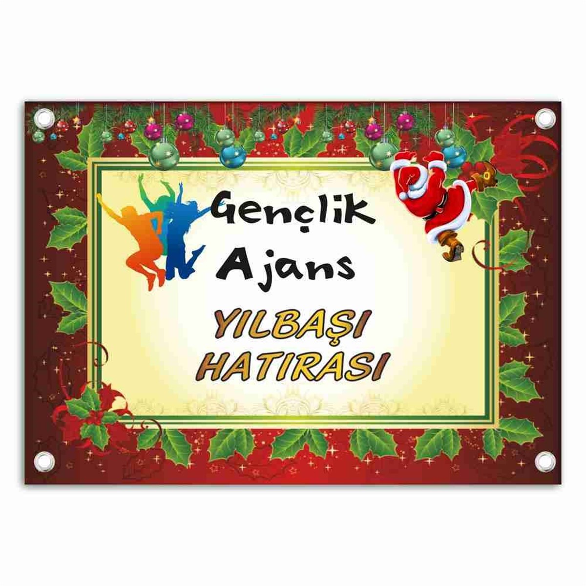Yılbaşı Hatırası Logolu Arka Fon 