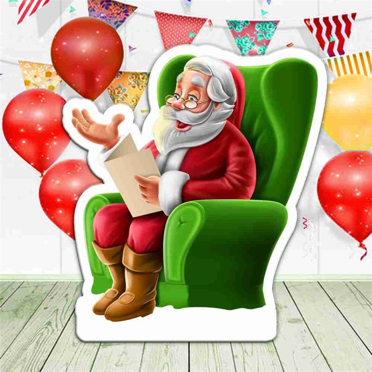 Yılbaşı Hediyeli Noel Baba Pano 