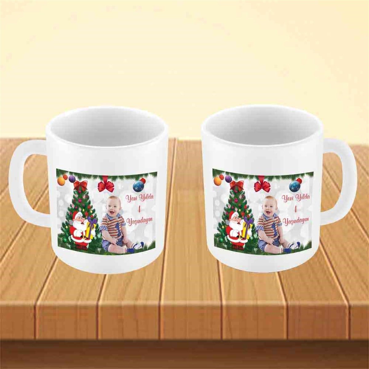 Yılbaşı Temalı Kupa Bardak 