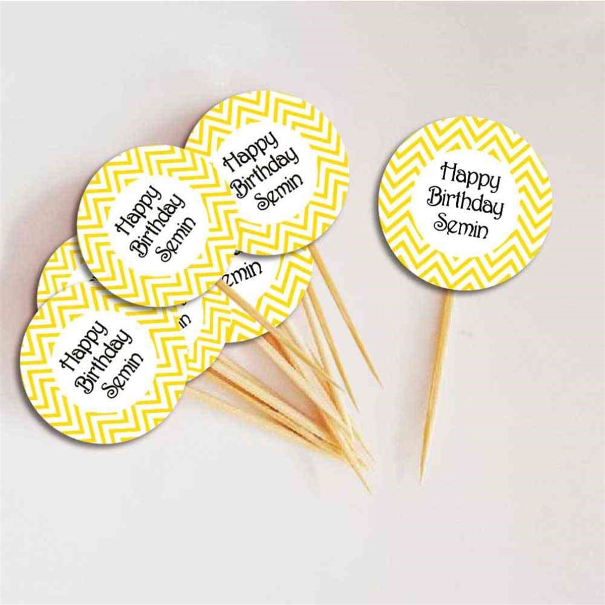 Zigzag Konsepti Kürdan Cupcake 