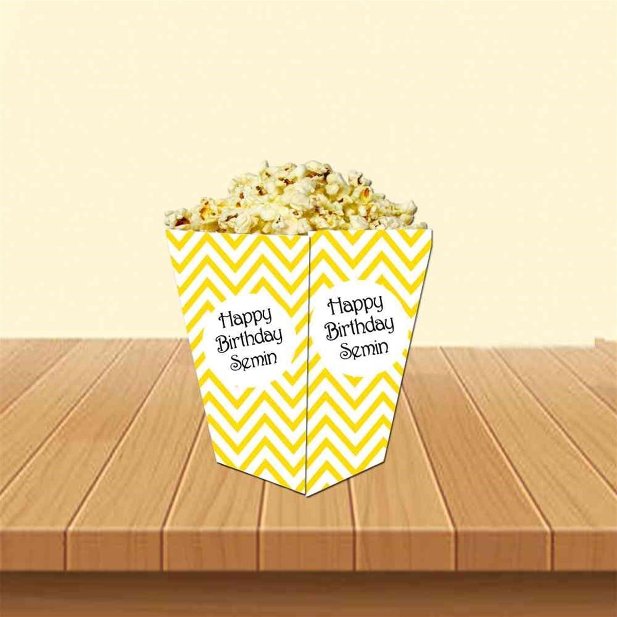 Zigzag Konsepti Popcorn Kutusu 