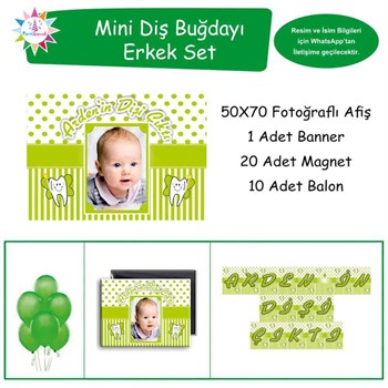 Diş Buğdayı Partisi Yeşil Melek Diş Mini Set 