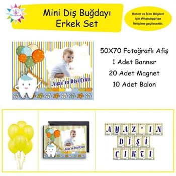 Diş Partisi Balonlu Kavuniçi Parti Seti Mini Set 