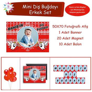 Diş Partisi Desenli Mini Set 