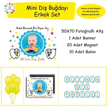 Diş Partisi Emzikli Dişli Mini Set 