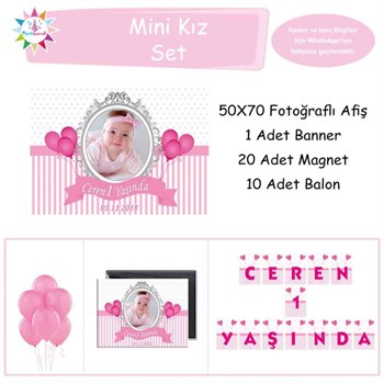 Doğum Günü  Pembe Balon Konsept 