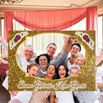 Gold Simli Desen Hatıra Çerçevesi 