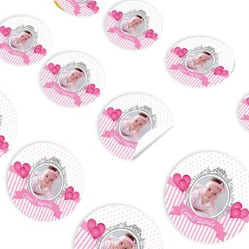 Pembe Balon Konsept Sticker 30 Adet 