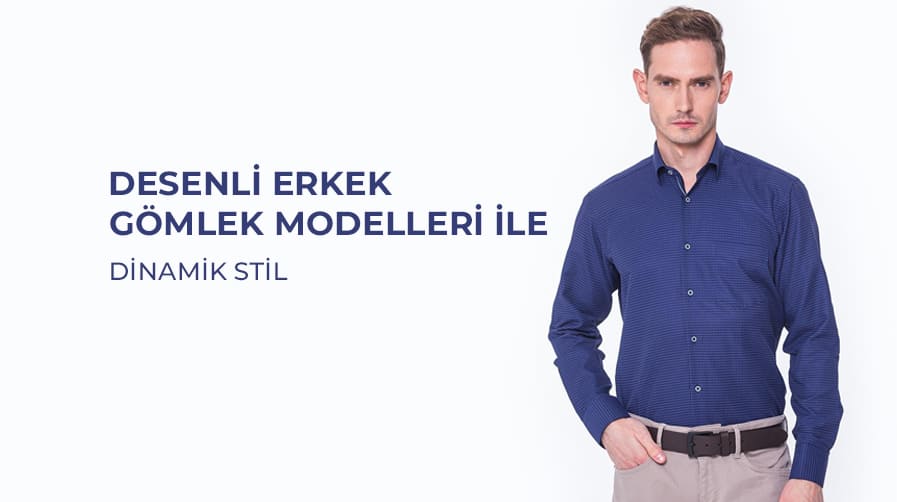 Desenli Erkek Gömlek Modelleri ile Dinamik Stil