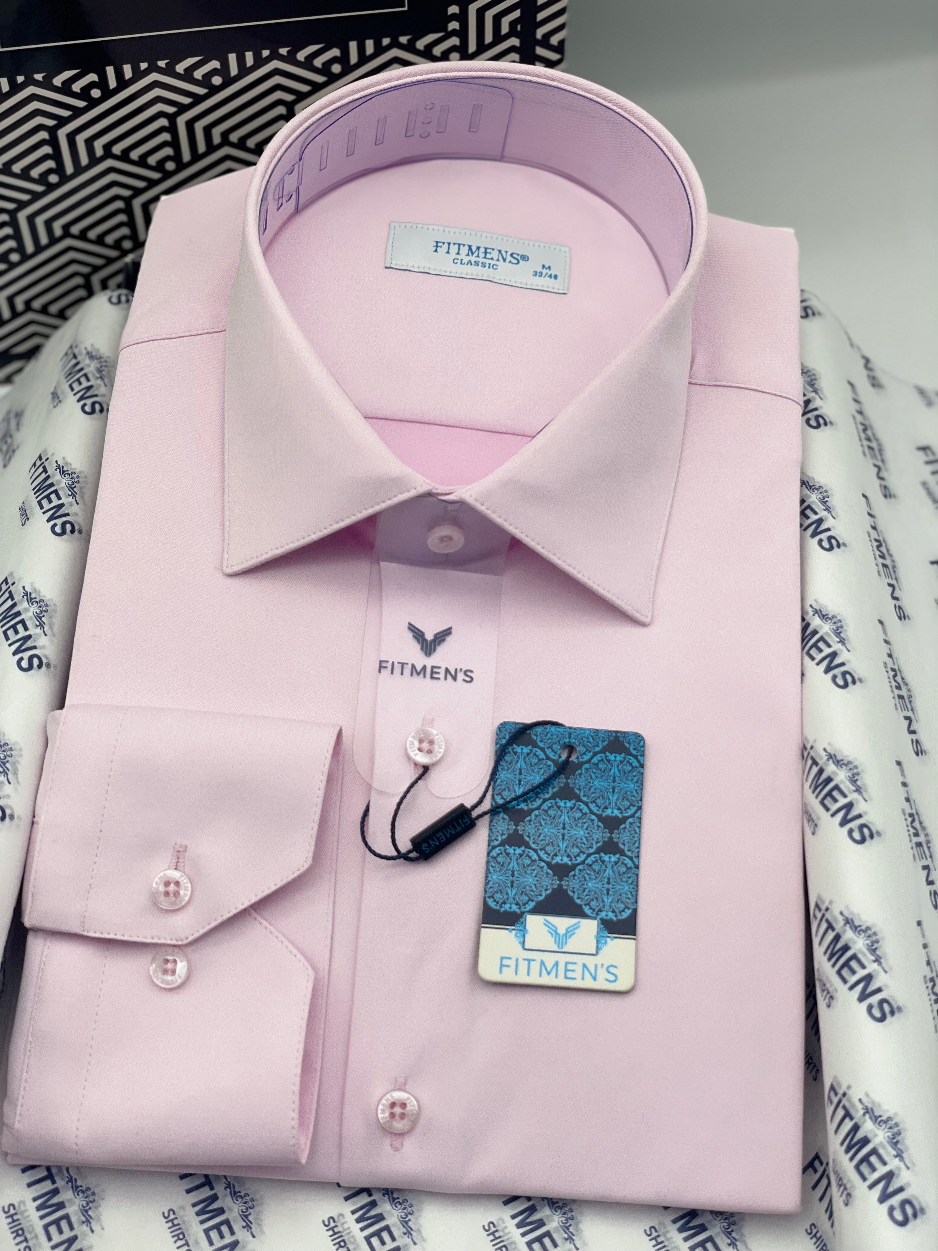 Klasik Uzun Kol Cepsiz Likralı Rahat Kumaş Erkek Gömlek FS-004517 - Pembe