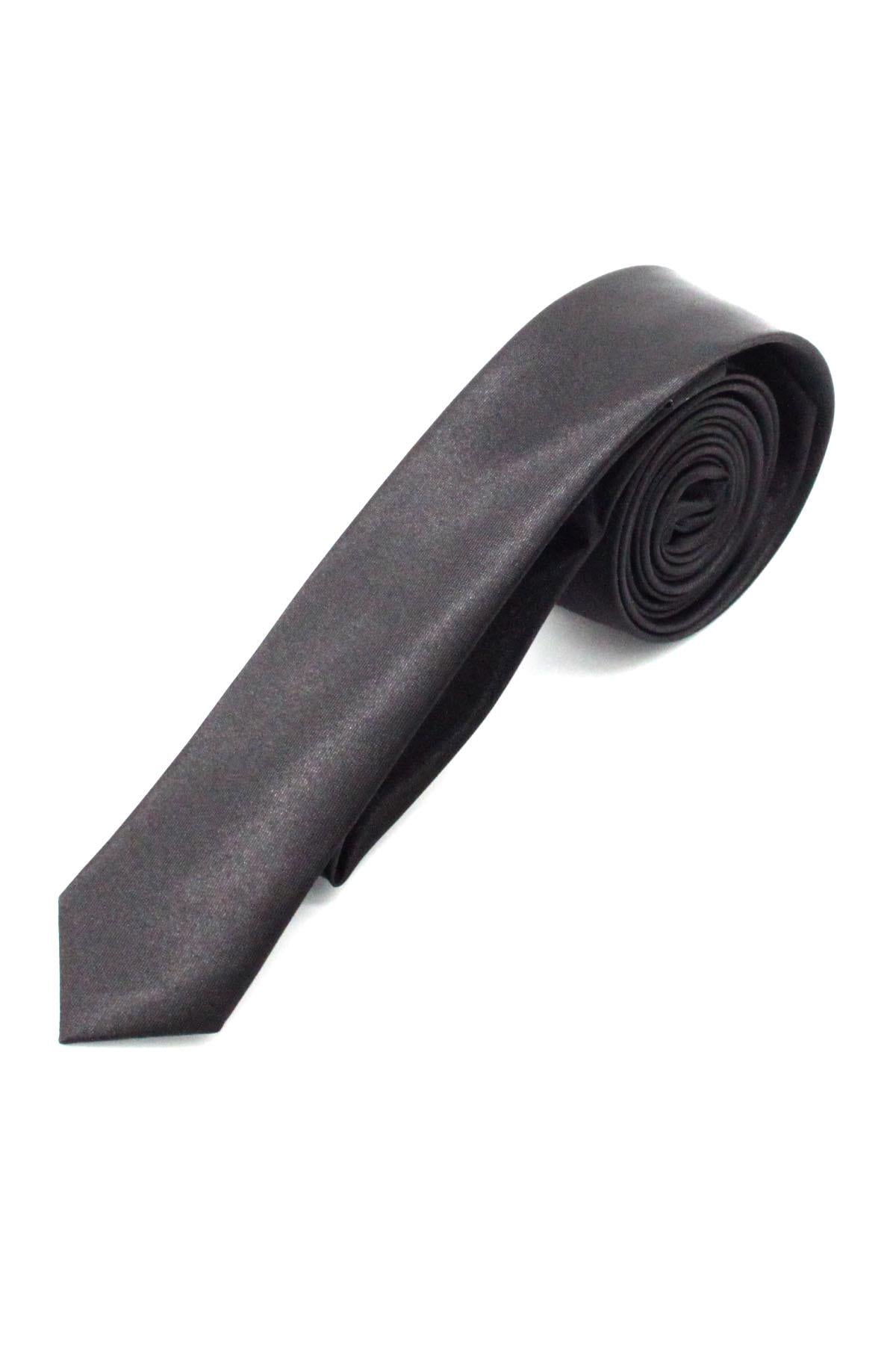 Erkek Mendilsiz Düz Kravat FS-001868 - Siyah