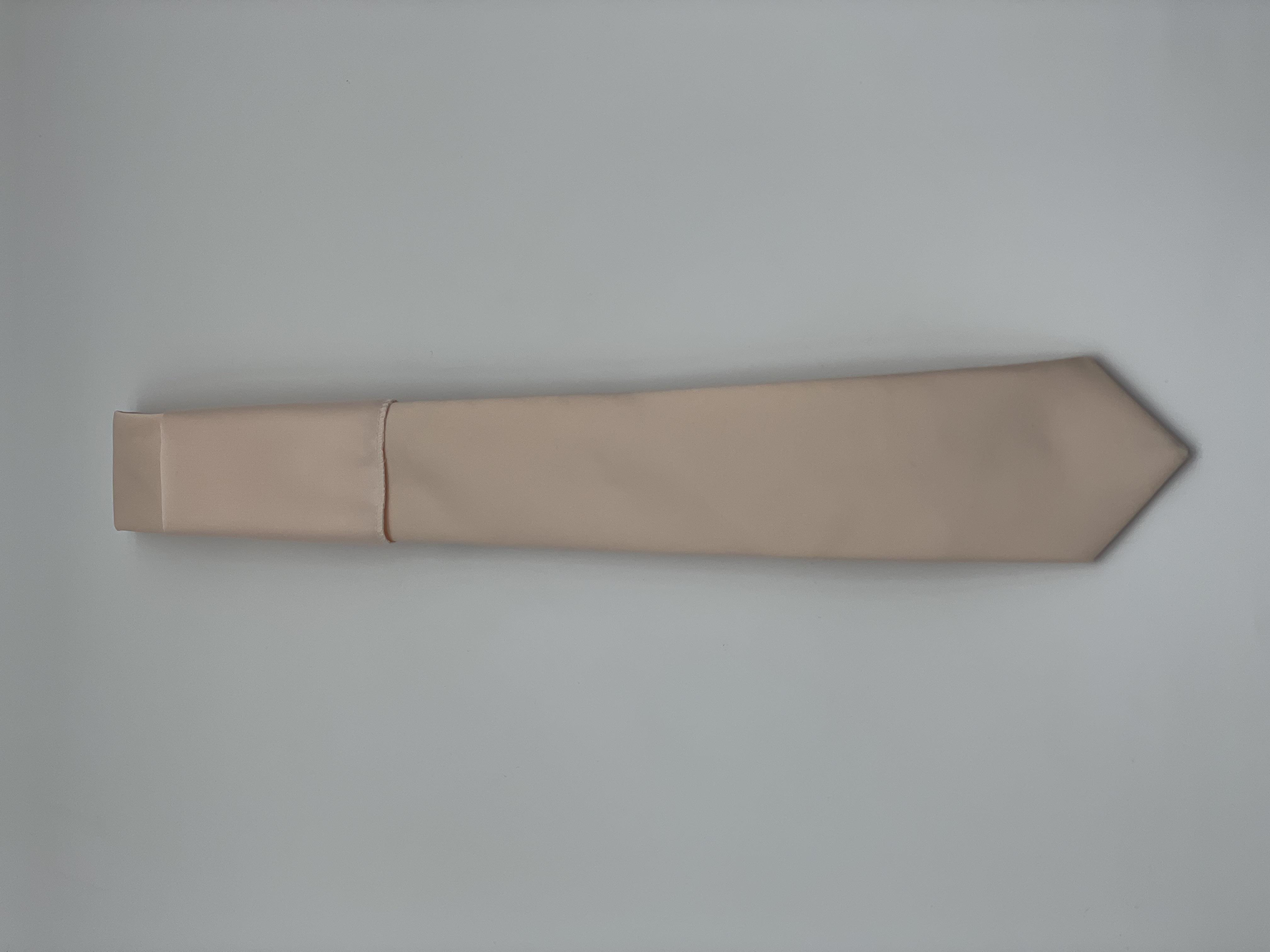 Erkek Kravat Mendil Seti FS-001866 - Ekru