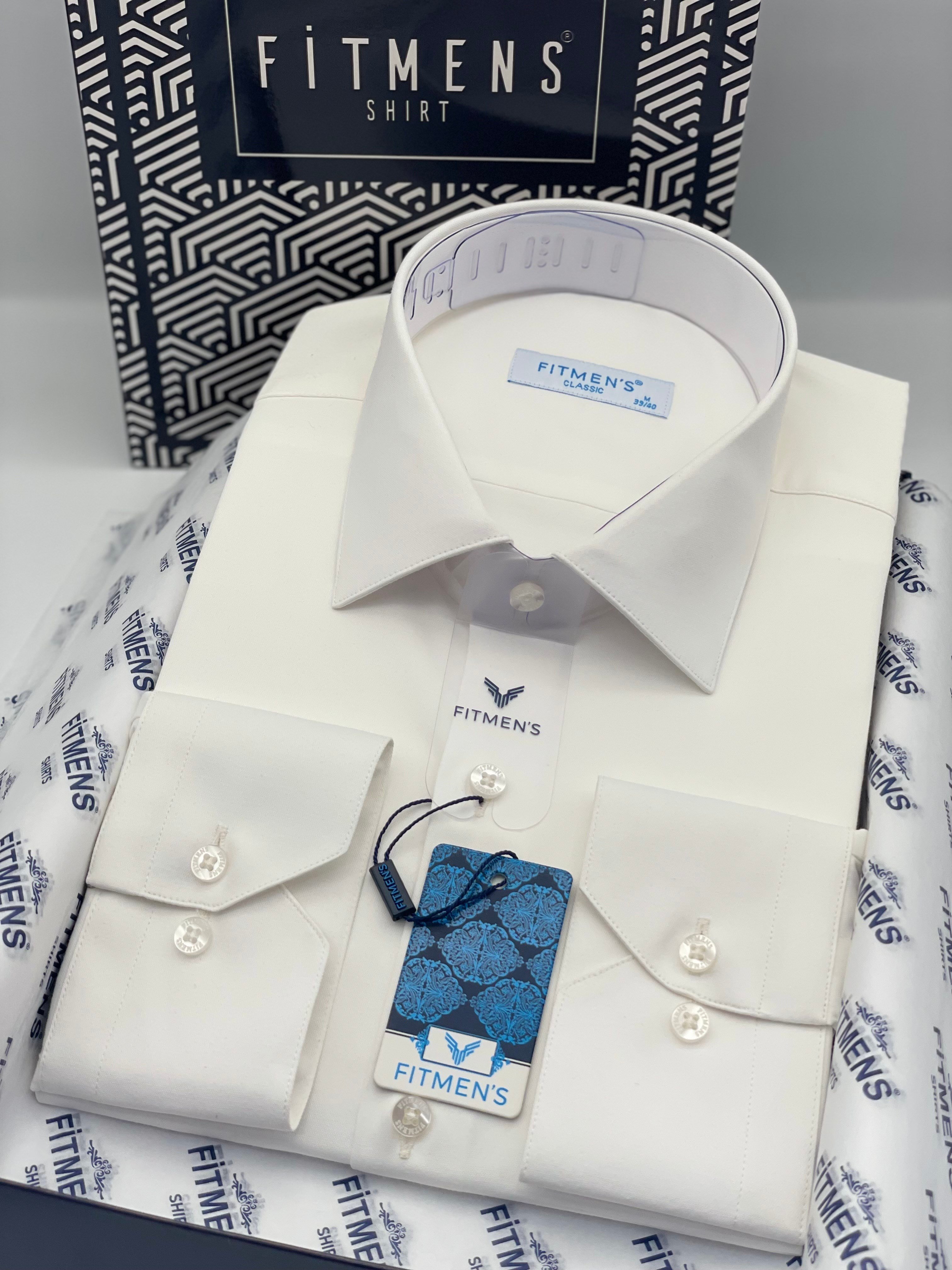 Klasik Uzun Kol Cepsiz Likralı Rahat Kumaş Erkek Gömlek FS-004517 - Krem