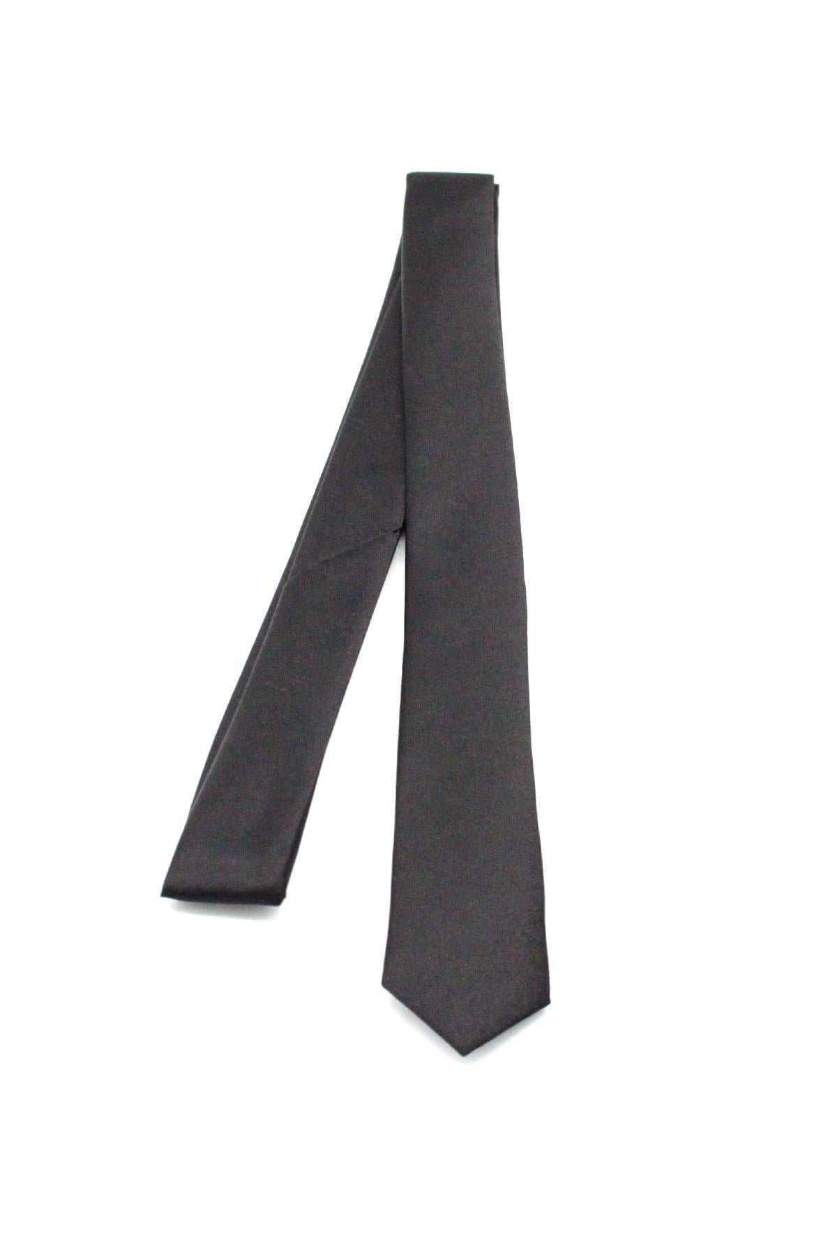 Erkek Mendilsiz Düz Kravat FS-001868 - Siyah