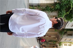 Slim Fit Uzun Kol Pamuklu Hediye Kutulu Kolay Ütülenebilir Erkek Gömlek FS-002225 - Beyaz