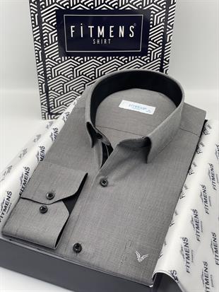 Klasik Uzun Kol Filafil Pitikareli Swift Hediye Kutulu Erkek Gömlek FS-001263 - Siyah Beyaz