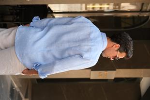 Slim Fit Uzun Kol %100 Keten Nefes Alabilen Kumaştan Hediye Kutulu Erkek Gömlek FS-004170 - Mavi