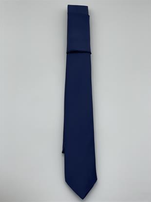 Erkek Kravat Mendil Seti FS-001866 - Lacivert