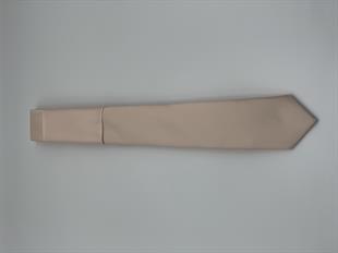 Erkek Kravat Mendil Seti FS-001866 - Ekru