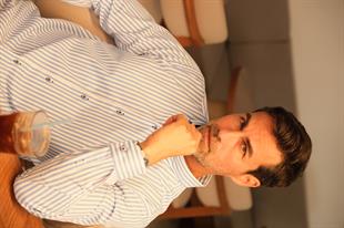 Slim Fit Uzun Kol Likralı Çizgili Yaka Düğmeli Hediye Kutulu Erkek Gömlek FS-003669 - Açık Mavi