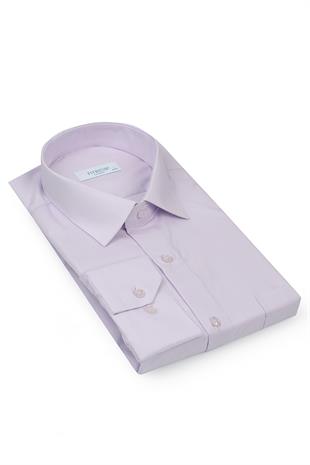 Klasik Uzun Kol Terry Cotton Hediye Kutulu Erkek Gömlek FS-001367 - Lila
