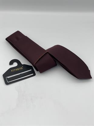 Erkek Kravat Mendil Seti FS-001866 - Bordo