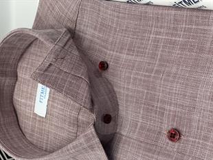 Klasik Uzun Kol Keten Yaka Alttan Düğmeli Hediye Kutulu Erkek Gömlek FS-003686 - Koyu Bordo