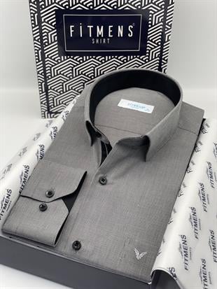 Klasik Uzun Kol Filafil Pitikareli Swift Hediye Kutulu Erkek Gömlek FS-001263 - Siyah Beyaz