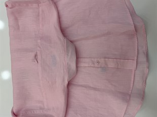 Slim Fit Uzun Kol %100 Keten Nefes Alabilen Kumaştan Hediye Kutulu Erkek Gömlek FS-004170 - Pembe