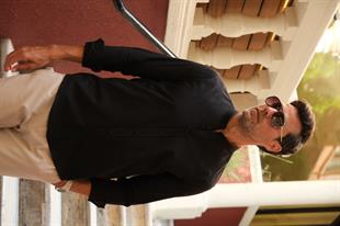 Hakim Yaka Slim Fit Keten Hediye Kutulu Erkek Gömlek FS-003042 - Siyah