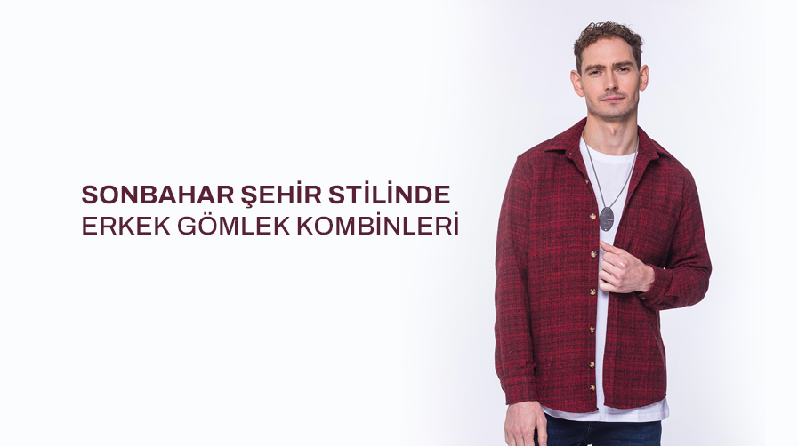 Sonbahar Şehir Stilinde Erkek Gömlek Kombinleri