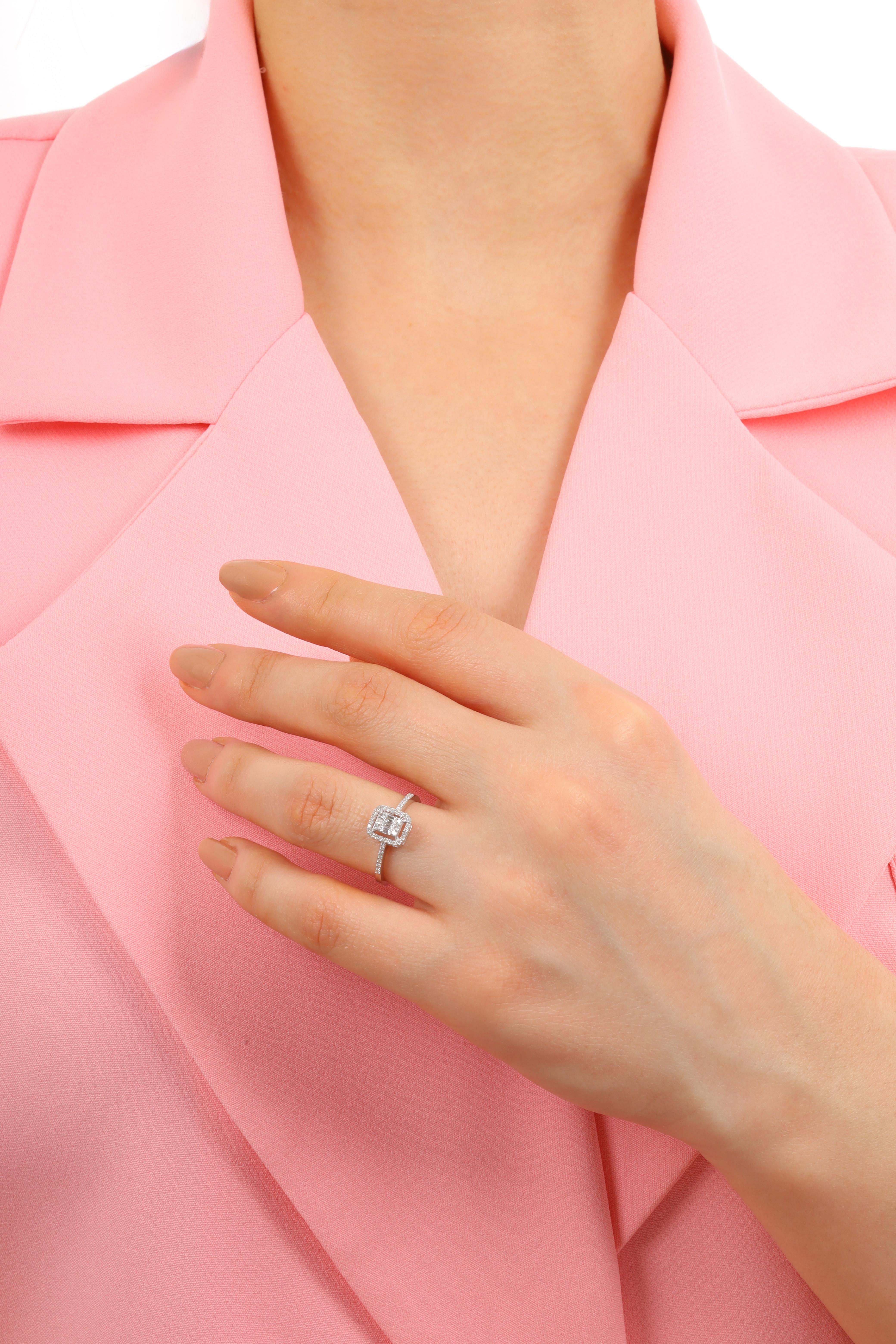 0.21 CT. BAGET PIRLANTA YÜZÜK