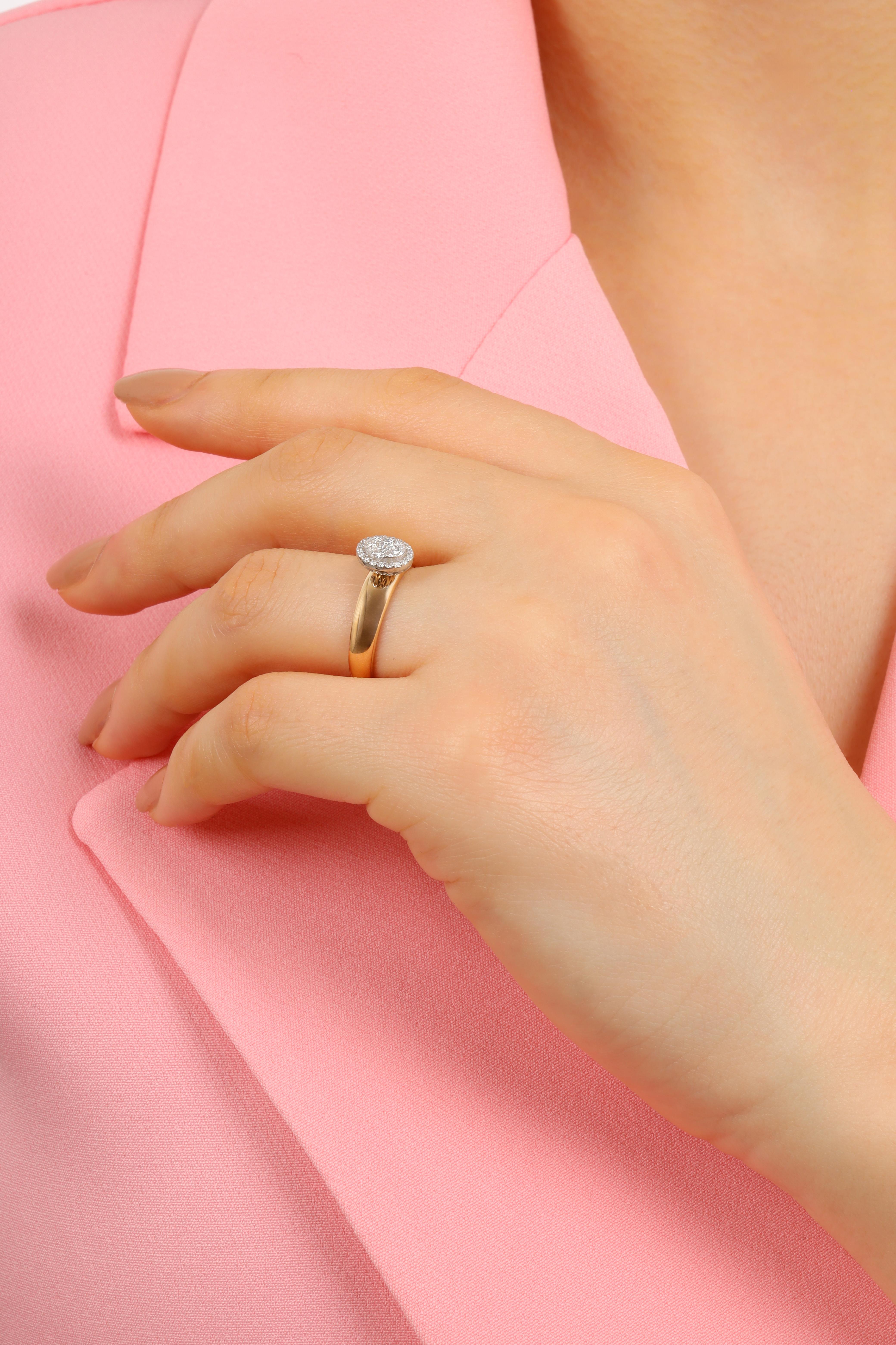 0.22 CT. BAGET PIRLANTA YÜZÜK 