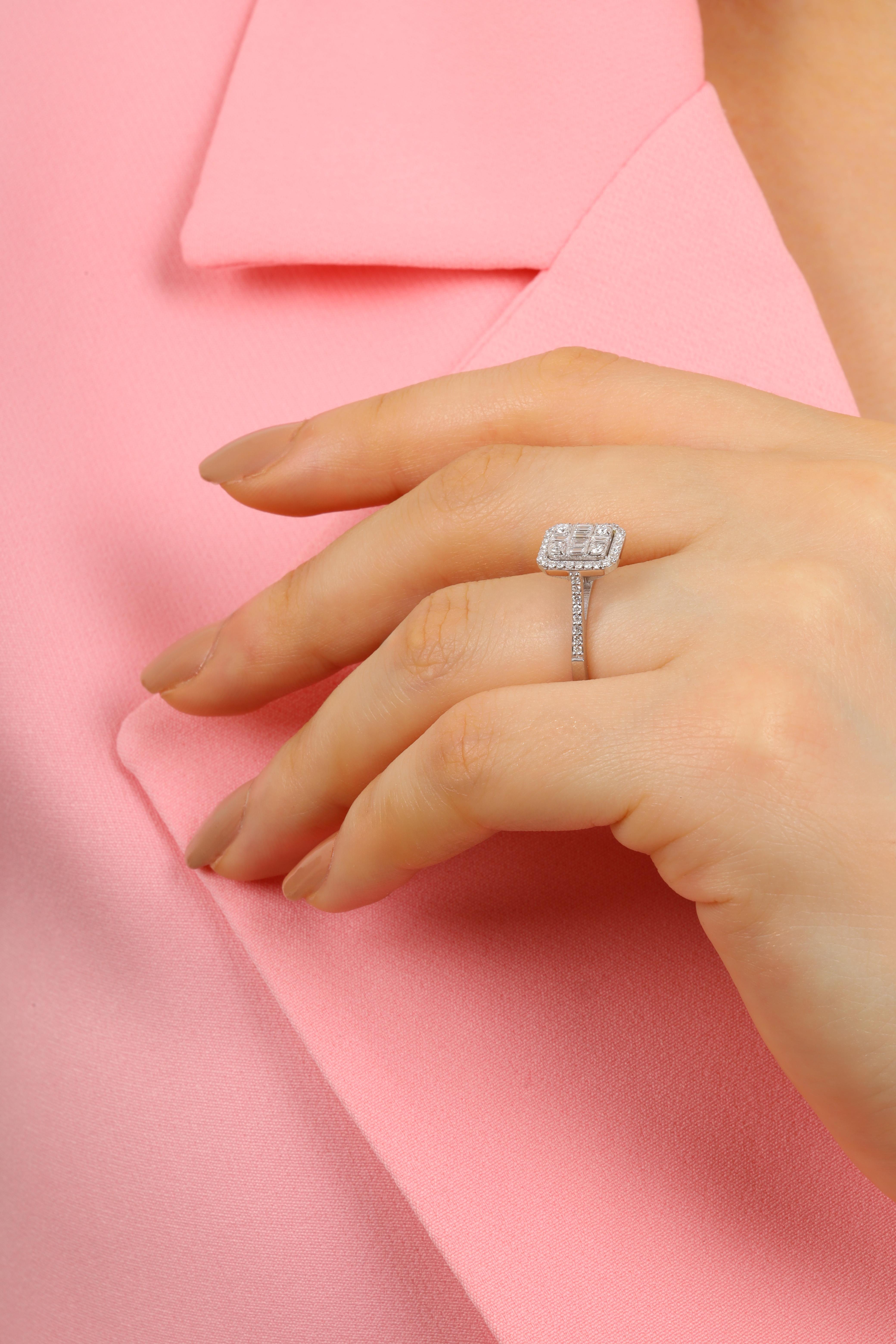 0.45 CT. BAGET PIRLANTA YÜZÜK