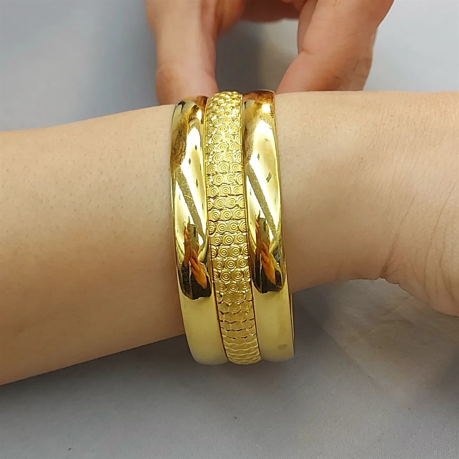 25.00 GR ÜÇLÜ TASARIM ALTIN BİLEZİK