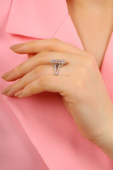 0,96 CT. BAGET PIRLANTA YÜZÜK