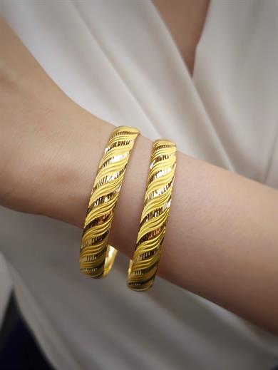 10.00 GR IŞILTILI  SARMAŞIK MODEL ALTIN BİLEZİK