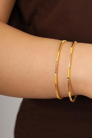 10.00 GR YILDIZLI - MAT  AJDA MODEL ALTIN BİLEZİK