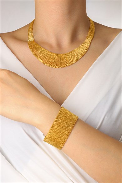 22 AYAR ALTIN KLEOPATRA SET