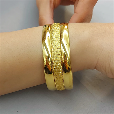 25.00 GR ÜÇLÜ TASARIM ALTIN BİLEZİK